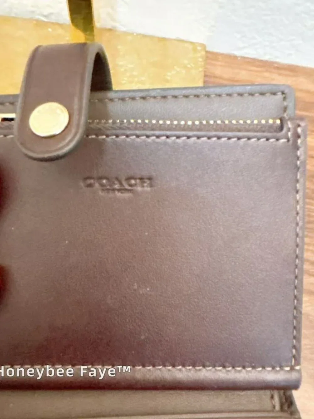 NWT Coach 2-In-1 Wallet CCL71 Gold/Espresso